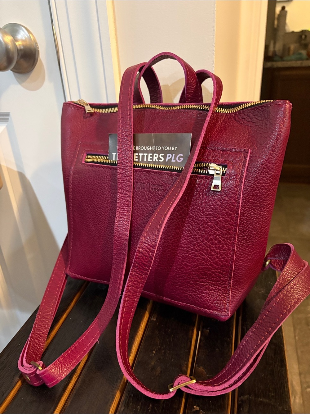 Portland Leather Premium Orchid Leather Small Backpack - Picture 4 of 7